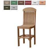 Luxury Poly Furniture Classic High-Back Bar Height Chair
