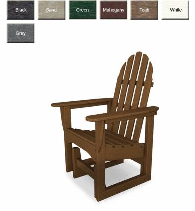POLYWOOD® Adirondack Style Glider Chair