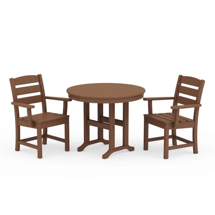 Polywood 3 - Piece Lakeside Round Dining Set