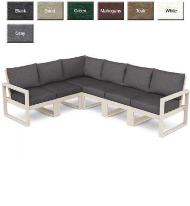 Polywood® EDGE Modular Deep Seating 6 Piece Set