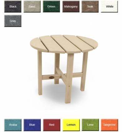 POLYWOOD® Round Side Table