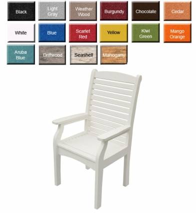 Amish Gardens Classic Terrace Standard Height Dining Chair