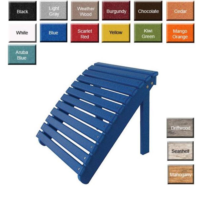 Amish Gardens Adirondack Ottoman