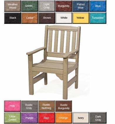 Colonial Road Furniture English Garden Dining Chair