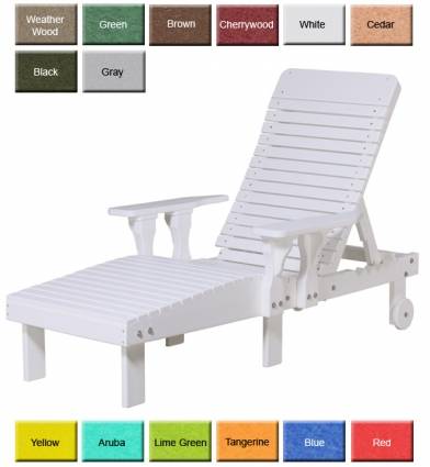 Luxury Poly Furniture Chaise Lounge