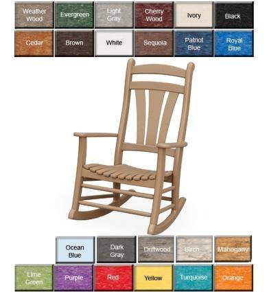 Finch Poly Furniture High Tide Porch Rocking Chair