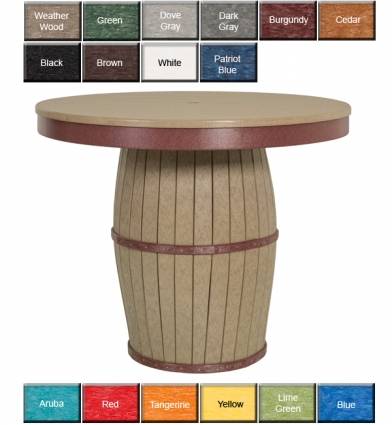 NatraBreeze Poly Barrel Table