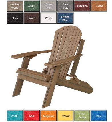 NatraBreeze Poly Folding Adirondack Chair