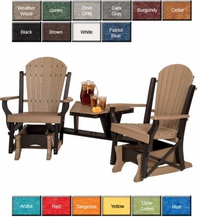 NatraBreeze Poly Fanback Glider Settee