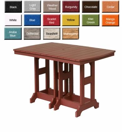Amish Gardens Counter Height Rectangular Dining Tables