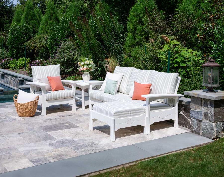 Colonial Road Furniture  4 Piece Deep Seating Ottoman Set