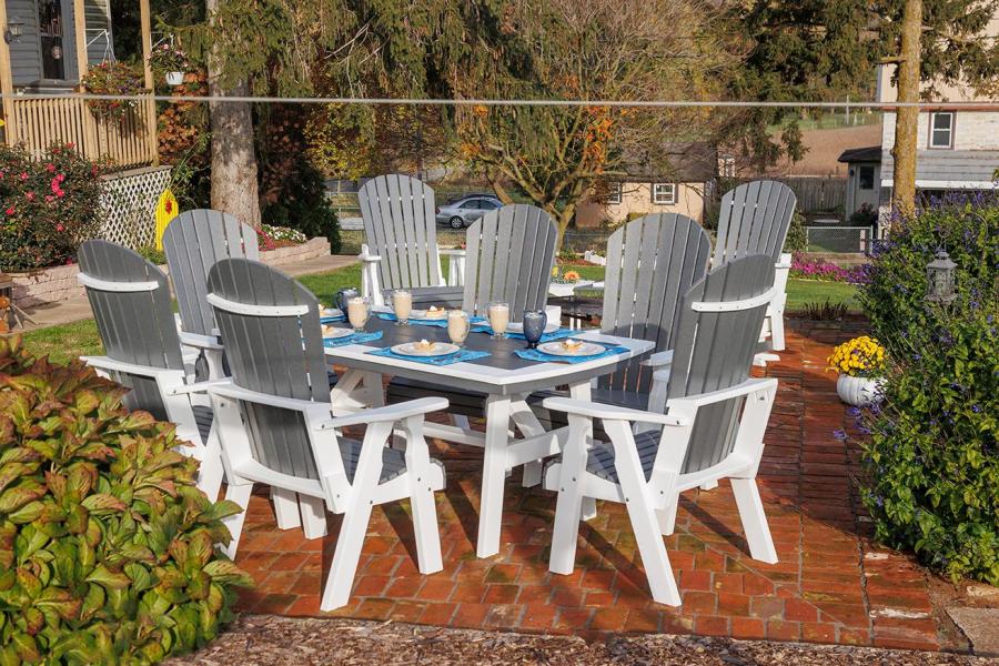 Poly Concepts 7 Piece Fanback Dining Set