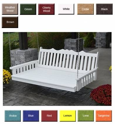 Amish PolyCraft Royal English Swing Bed