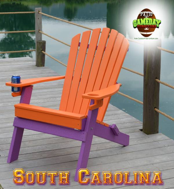 Clemson South Carolina College Game Day Poly Adirondack Chair