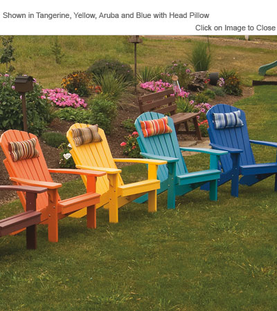 Amish PolyCraft Fanback Adirondack Chair ...