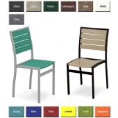 POLYWOOD® Euro Dining Height Side Chair Set of Two