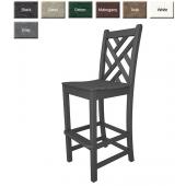 POLYWOOD® Chippendale Bar Height Side Chair