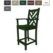 POLYWOOD® Chippendale Counter Height Arm Chair