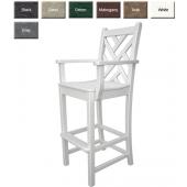 POLYWOOD® Chippendale Bar Height Arm chair