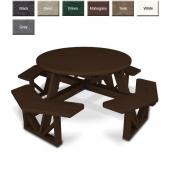 POLYWOOD® Park Commercial Grade Round Picnic Table