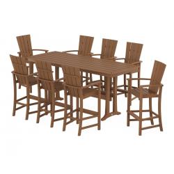 POLYWOOD® Quattro Adirondack  9 Piece Bar Set
