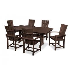 POLYWOOD® Quattro 7 Piece Farmhouse Dining Set