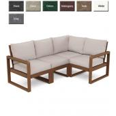 Polywood® EDGE Modular Deep Seating 4 Piece Set