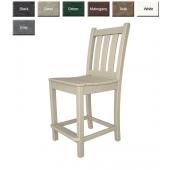 POLYWOOD® Traditional Garden Counter Height Side Chair