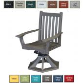 Wildridge Poly Furniture Classic Swivel Rocking Dining Chair