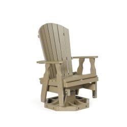 Colonial Road Furniture Fan Back Swivel Glider Chair