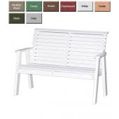 Luxury Poly Furniture Plain Back 4 Foot Bench