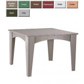Luxury Poly Furniture Island Square Dining Table