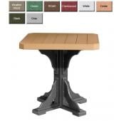 Luxury Poly Furniture Square Pedestal Dining Table