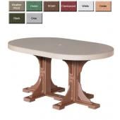 Luxury Poly Furniture Oval Pedestal Counter Table