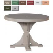 Luxury Poly Furniture Round Pedestal Dining Table