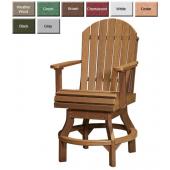 Luxury Poly Furniture Adirondack Swivel Counter Chair