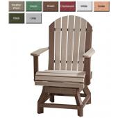Luxury Poly Furniture Adirondack Swivel Dining Chair
