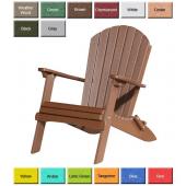 Luxury Poly Furniture Folding Curved Back Adirondack Chair