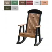 Luxury Poly Furniture Classic High-Back Porch Rocker