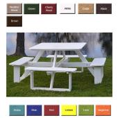 Amish PolyCraft Square Walk-In Picnic Table