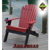 College Game Day Adirondack Chair - Arkansas