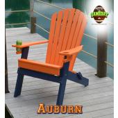 College Game Day Adirondack Chair - Auburn