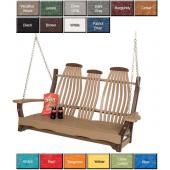 NatraBreeze Poly Bentwood Porch Swing