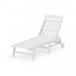 POLYWOOD® Cottage Chaise Lounge with Wheels