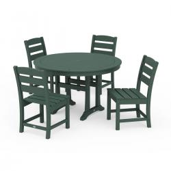 Polywood 5 - Piece Lakeside Round Dining Set