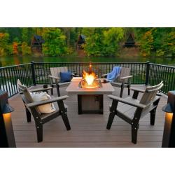 Luxury Poly Furniture 5 Piece Urban Fire Pit Set