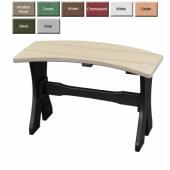 Luxury Poly Furniture Curved Dining Benches