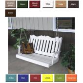 Amish PolyCraft Royal English Porch Swing