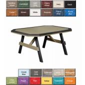 Finch Poly Furniture Rectangular Garden Dining Table with Border