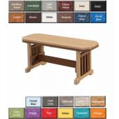 Finch Poly Furniture Mission Dining Backless Bench